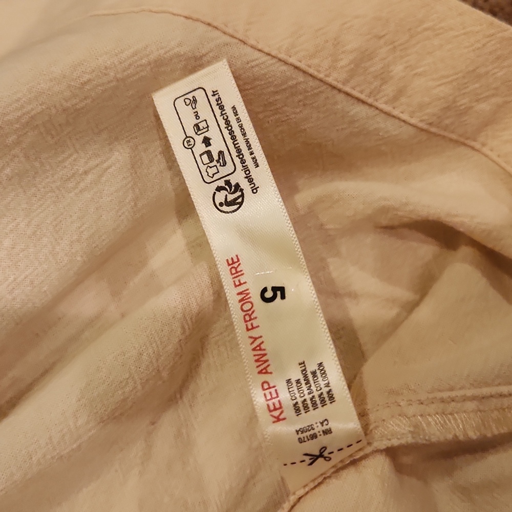 NWOT ❗️  Free People cream color womens dress size XS - Picture 9 of 16